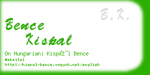 bence kispal business card